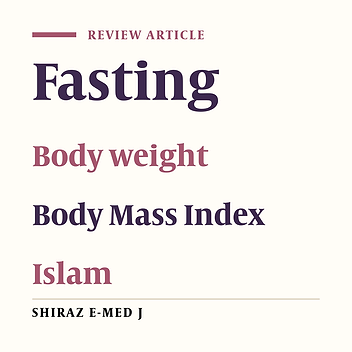 The Effects of Ramadan Fasting on Body Composition