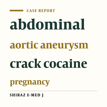 Abdominal aortic aneurysm in pregnant crack cocaine abuse patient