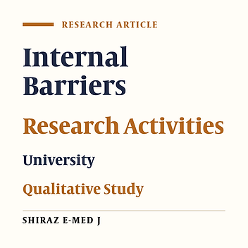 Obstacles to Research in Medical Sciences in Iran
