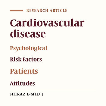Attitudes Toward Cardiovascular Disease Risk Factors Among Patients Referred to a Cardiac Rehabilitation Center: Importance of Psychological Attitudes