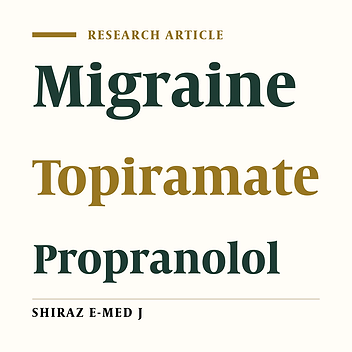 Quality of Life of Migraine Patients Treated With Combined Propranolol and Topiramate
