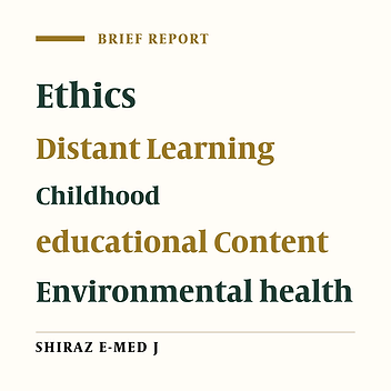 Designing a Model for Distant Learning on Environmental Ethics for Children