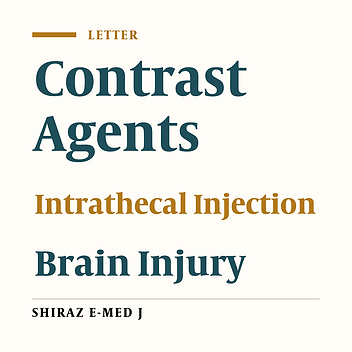 Brain Computerized Tomography Scan Findings in a Man After Inadvertent Intrathecal Ionic Contrast Agent Injection