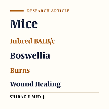 Remedial Effect of Boswellia Serrata on Thermal Burn Injuries