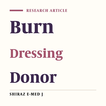 Burn Donor Site Dressing Using Melolin and Flexigrid Versus Conventional Dressing