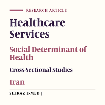 Assessment of Social Determinants Related to Mother and Child Healthcare Services: A Cross Sectional Study in Shiraz, Iran 2013
