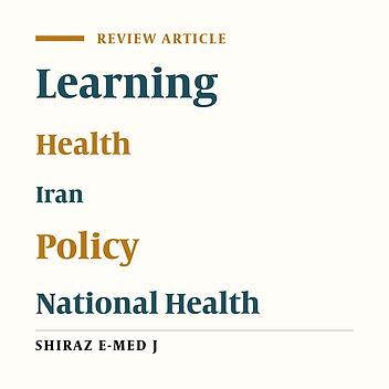 Lessons Learned From National Health Accounts in Iran: Highlighted Evidence for Policymakers