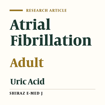 Comparison of Serum Uric Acid Concentrations in Subjects With and Without Atrial Fibrillation