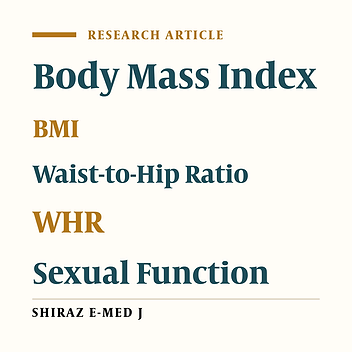 Investigating the Relationships Between Obesity and Sexual Function and Its Components