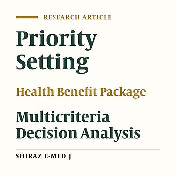 Coverage Decision-Making for Orthopedics Interventions in the Health Transformation Program in Iran: A Multiple Criteria Decision Analysis (MCDA)