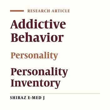 Internet Addiction Based on Personality Characteristics in Medical Students