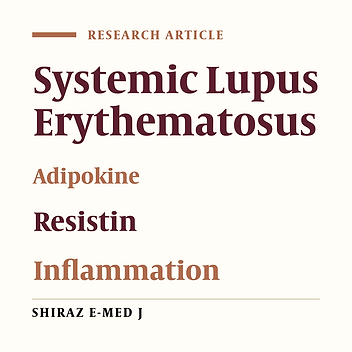 Resistin In Systemic Lupus Erythematosus: Correlation with Disease Activity and Inflammatory Markers