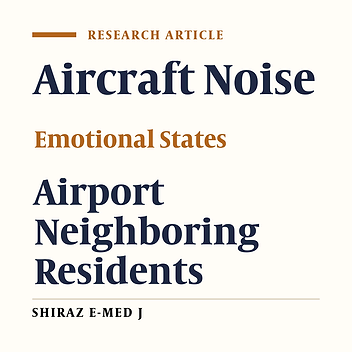 Comparative Study of the Effect of Aircraft Noise on Emotional States Between Airport Neighboring and City Residents