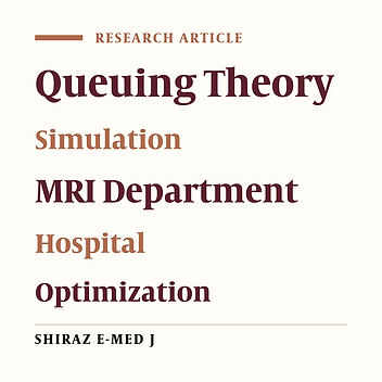 Optimizing the Performance of Magnetic Resonance Imaging Department Using Queuing Theory and Simulation
