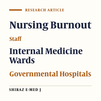 The Impact of Demographic Features and Environmental Conditions on Rates of Nursing Burnout