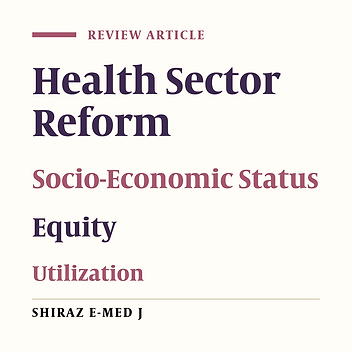 Toward Equity under Health System Reform; A Systematic Review