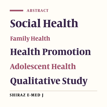 Experience of Adolescentes of Promoting Family for Their Social Health: A Qualitative Study