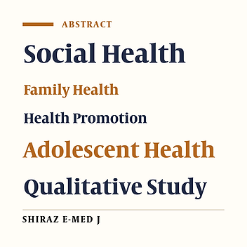 Experience of Adolescentes of Promoting Family for Their Social Health: A Qualitative Study