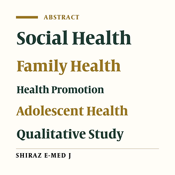 Experience of Adolescentes of Promoting Family for Their Social Health: A Qualitative Study