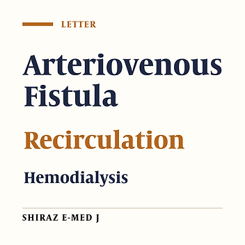 Access Recirculation in Hemodialysis