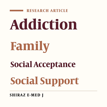 Investigating the Effect of Family Counseling on the Acceptance and Support of Patients under Methadone Maintenance Treatment