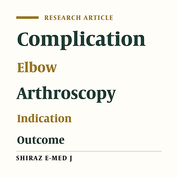 Indications, Results and Complications of Elbow Arthroscopy Treatment in Eighteen Patients