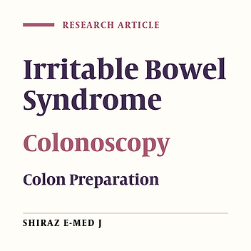 Pain Intensity and Difficulty of Colonoscopy in Patients with Irritable Bowel Syndrome Compared to Patients with Other Diagnoses