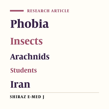 Entomophobia and Arachnophobia Among School-Age Children: A Psychological Approach