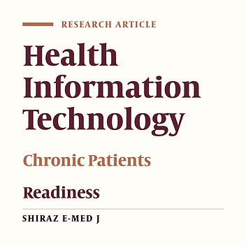 Readiness of Patients with Chronic Diseases to Use Health Information Technology: An Experience of a Developing Country