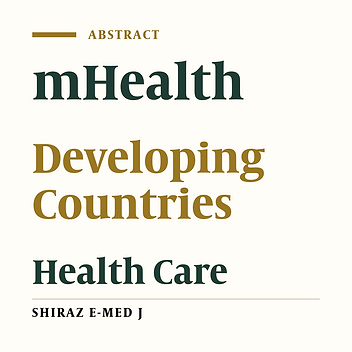Standards Development of mHealth at a Glance