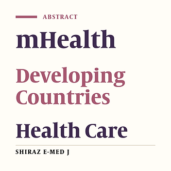 Standards Development of mHealth at a Glance