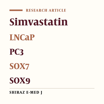 Potential Effect of Simvastatin as an Anti-Cancer Agent on SOX7 and SOX9 Expression in Prostate Cancer Cell Lines