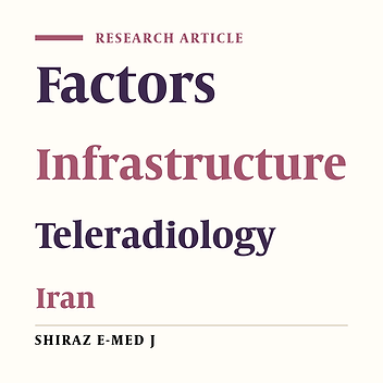Factors Affecting the Establishment of Teleradiology Services: A Case Study of Iran
