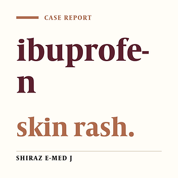 Ibuprofen Related Erythema Multiforme Dermatologic Disorder, A Case Report