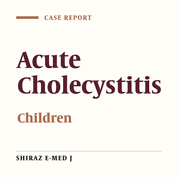 Acute Cholecystitis in Children, Report of Three Cases