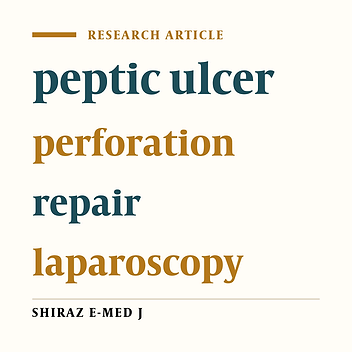 Perforated Peptic Ulcer, Comparison Between Laparoscopic and Open Repair.