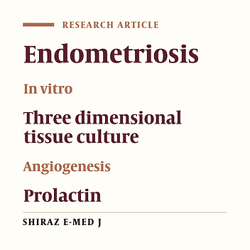Cover image of the article: Secretion of Prolactin Following Three Dimensional Culture of Human Endometrial Tissue.