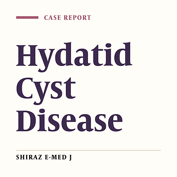 Hydatid Cyst Disease of the Spine: a Case Report.