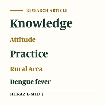 Knowledge, Attitude and Practice (KAP) of Dengue Fever in the Rural Area of Central India
