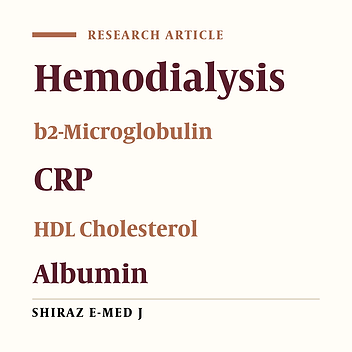 Effect of Inflammatory Factors on ?2-Microglobulin in Hemodialysis Patients