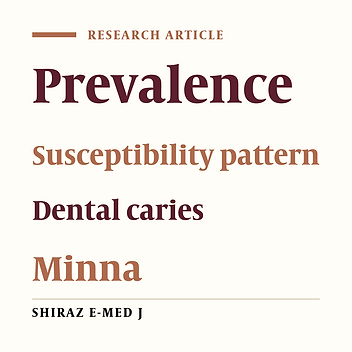 Prevalence and Susceptibility Pattern of Bacterial Isolates of Dental Caries in a Secondary Health Care Institution, Nigeria.