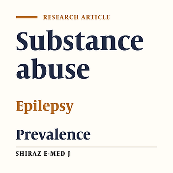 The Prevalence of Substance Abuse Among the Epileptic Patients of Isfahan.