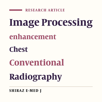 Testing Global Histogram Equalization and Unsharp Mask Algo-rithms for Processing Conventional Chest X-Ray Images.