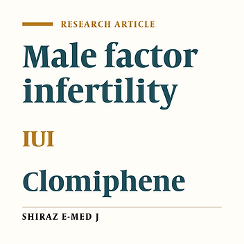 Outcome of IUI Based on Sperm Morphology in Cases of Unex-plained and Male Factor Infertility.