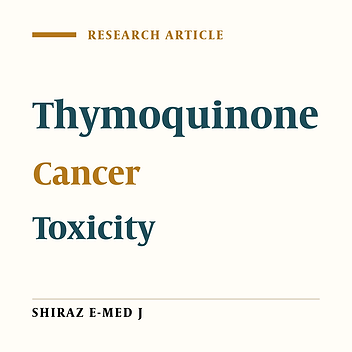 Phase I Safety and Clinical Activity Study of Thymoquinone in Patients with Advanced Refractory Malignant Disease.
