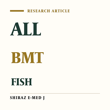 Investigation of TEL/AML1 and BCR/ABL genes fusion in Acute lymphoblastic leukemia (ALL) Patients and Follow-up Study in 25 Bone Marrow Transplanted (BMT) Patients Using Interphase Fluorescence In Situ Hybridization (FISH).