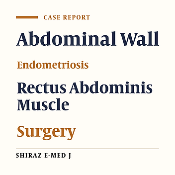 Abdominal Wall Endometriosis: Case Report and Review of Litera-ture