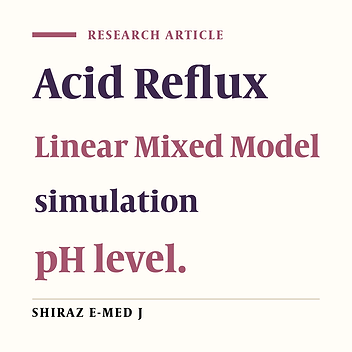 Evolution of the pH Level over Time in Patients Suffering from Reflux.