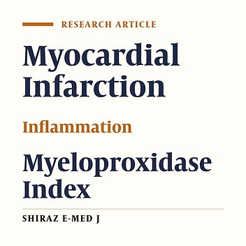 Intracellular Neutrophil Myeloperoxidas in Myocardial Infarction