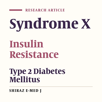 Insulin Resistance Syndrome (Syndrome X)